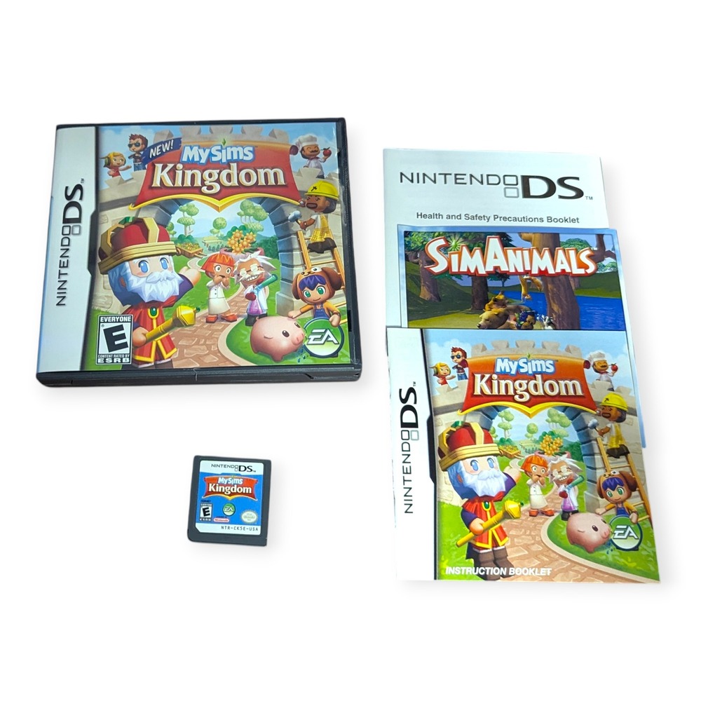 My Sims Kingdom Nintendo DS Game with Case Manuals and‎ Cartridge EA Games CIB
